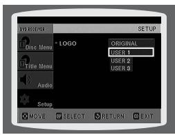 SAMSUNG HT-P1200 - To select one of the 3 wallpaper settings you've made - 4