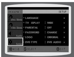 SAMSUNG HT-P1200 - Setting TV Screen type - 3