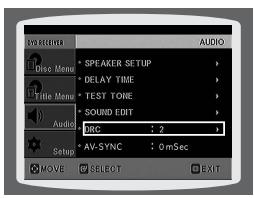 SAMSUNG HT-P1200 - Setting the DRC (Dynamic Range Compression) - 3