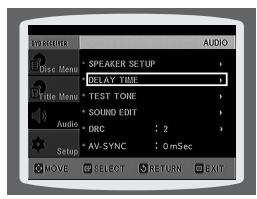 SAMSUNG HT-P1200 - Setting the Delay Time - 4
