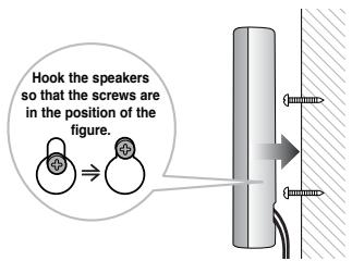 SAMSUNG HT-P1200 - To mount the speakers on the wall - 1