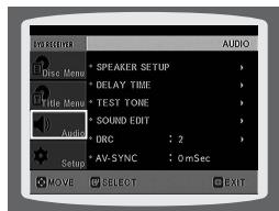 SAMSUNG HT-P1200 - When adjusting the audio quality using the setup screen - 2