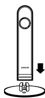 SAMSUNG HT-TX72T - How to Install the Speaker on the Stand Base - 1