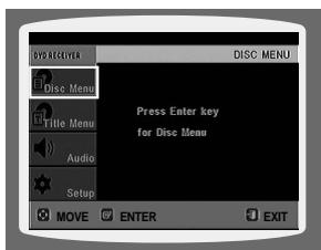 SAMSUNG HT-TX72T - Using the Disc Menu - 3