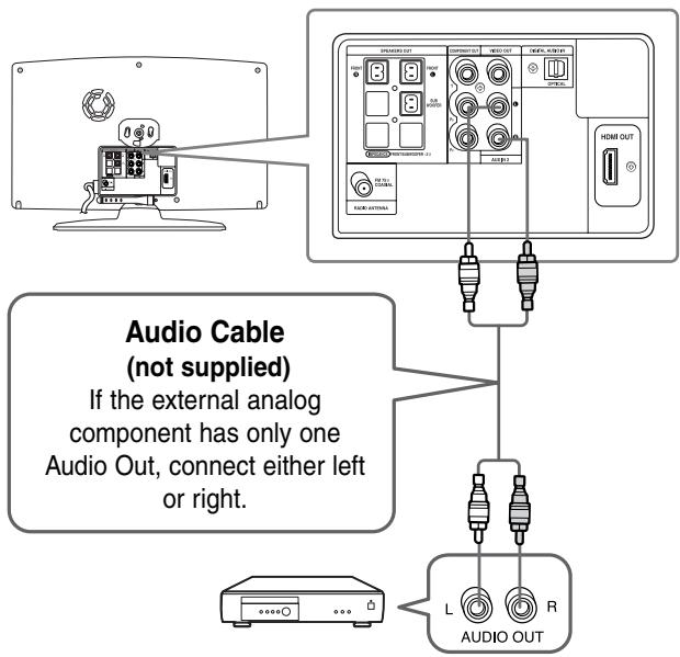 SAMSUNG HT-X200T - Connecting Audio from External Components - 2