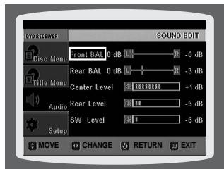 SAMSUNG HTQ40T-XAC - Method 1 When adjusting the audio quality using the setup screen - 4