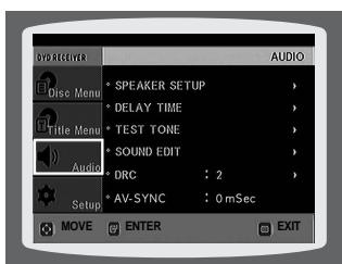 SAMSUNG HTQ40T-XAC - Press Cursor , buttons to move to Audio' and then press ENTER button. - 1
