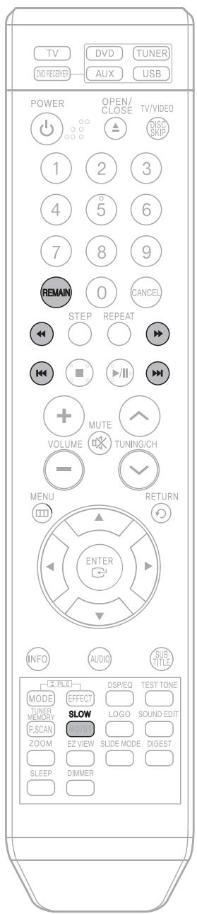 SAMSUNG HTQ40T-XAC - Press the REMAIN button. - 3