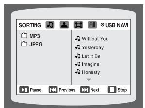 SAMSUNG HTQ40T-XAC - Playing Media Files using the USB HOST feature - 2