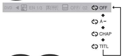 SAMSUNG HTQ40T-XAC - To Select a RepeatPlayback Mode in the Disc Information Screen - 2