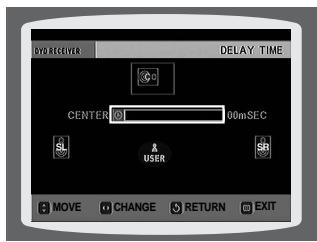 SAMSUNG HTQ45T-XAC - Setting the Delay Time - 6