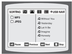 SAMSUNG HTQ45T-XAC - Playing Media Files using the USB HOST feature - 2