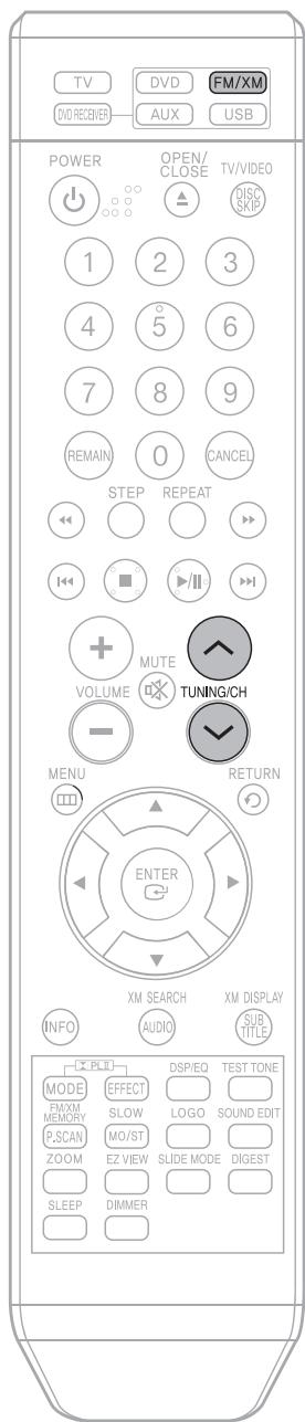 SAMSUNG HTQ45T-XAC - Press the XM DISPLAY button. - 2