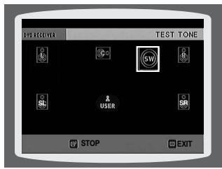 SAMSUNG HTQ45T-XAC - Setting the Test Tone - 4