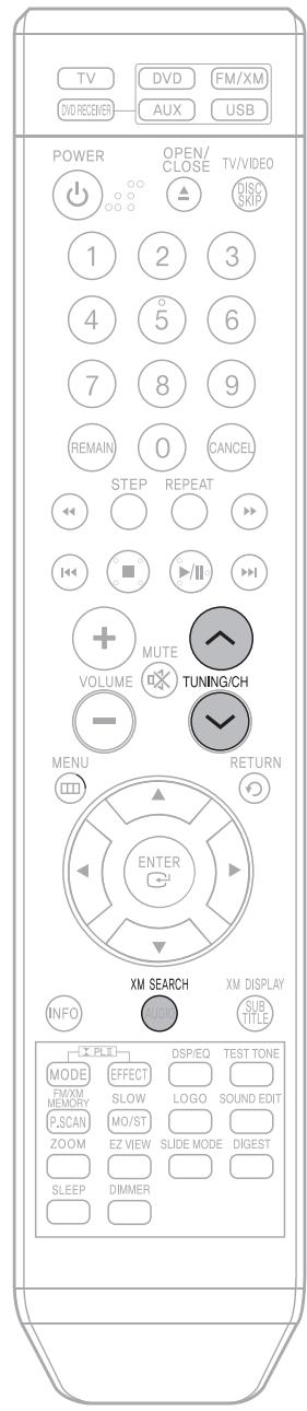 SAMSUNG HTQ45T-XAC - Presetting XM Satellite Radio - 1