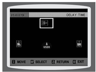 SAMSUNG HTQ45T-XAC - Setting the Delay Time - 5