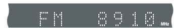 SAMSUNG HTQ45T-XAC - Example: Presetting FM 89.1 in the memory - 1