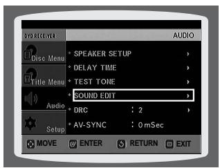 SAMSUNG HTQ45T-XAC - Method 1 When adjusting the audio quality using the setup screen - 3