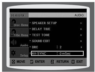 SAMSUNG HTQ45T-XAC - AV SYNC Setup - 2