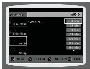 SAMSUNG HTQ45T-XAC - AV SYNC Setup - 4