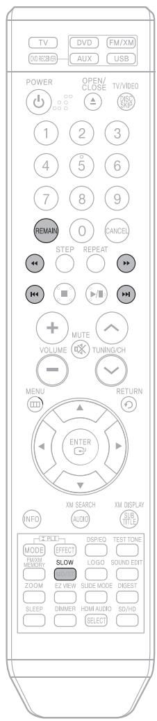 SAMSUNG HTTQ85T-XAC - Press the REMAIN button. - 3