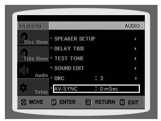 SAMSUNG HTTQ85T-XAC - AV SYNC Setup - 2