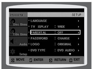 SAMSUNG HTTQ85T-XAC - Setting Parental Controls (Rating Level) - 4