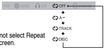 SAMSUNG HTTQ85T-XAC - To Select a Repeat Playback Mode in the Disc Information Screen - 5