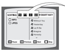 SAMSUNG HTTQ85T-XAC - To play a file icon in the screen, - 3