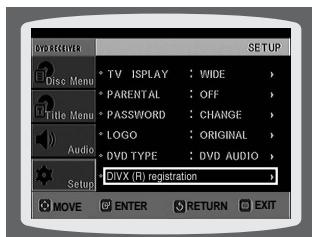 SAMSUNG HTTQ85T-XAC - DivX (R) registration - 1