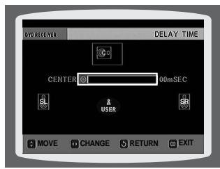 SAMSUNG HTTQ85T-XAC - Setting the Delay Time - 6