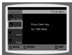 SAMSUNG HTTQ85T-XAC - Using the Title Menu - 2