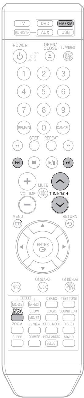 SAMSUNG HTTQ85T-XAC - Presetting XM Satellite Radio - 1