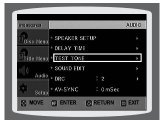 SAMSUNG HTTQ85T-XAC - Setting the Test Tone - 3