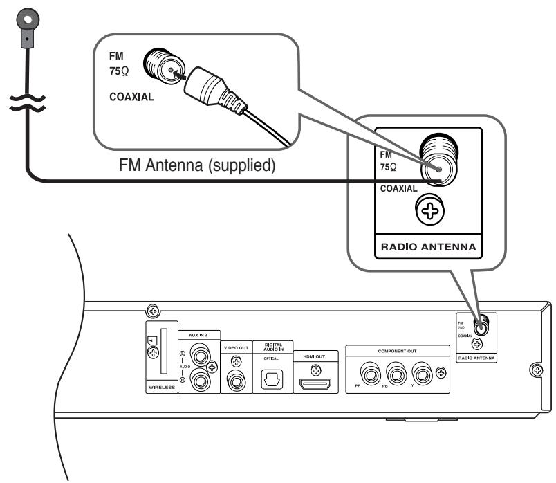 SAMSUNG HTX40T-XAC - Connecting the FM Antenna - 1