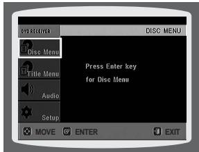 SAMSUNG HTX40T-XAC - Using the Disc Menu - 3