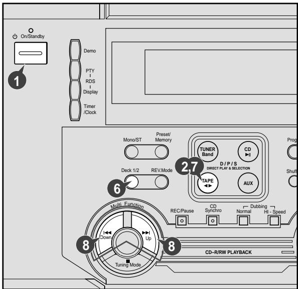 SAMSUNG MAX-ZL65 - Listening to a Cassette - 3