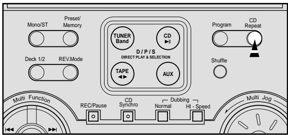 SAMSUNG MAX-ZL65 - When you wish to stop the Repeat function, press CD Repeat until ALL CD or 1 CD is displayed, or press - 1