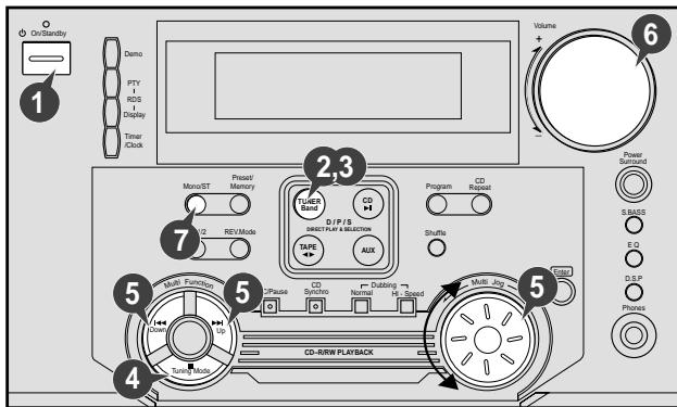 SAMSUNG MAX-ZL65 - Searching for and Storing the Radio Stations - 1
