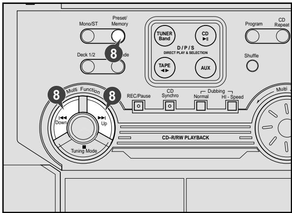 SAMSUNG MAX-ZL65 - Searching for and Storing the Radio Stations (continued) - 2