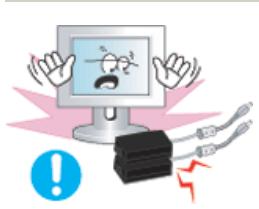SAMSUNG SYNCMASTER 192MP - - Be careful that adapter should not be in contact with water and therefore not be wet. - 1