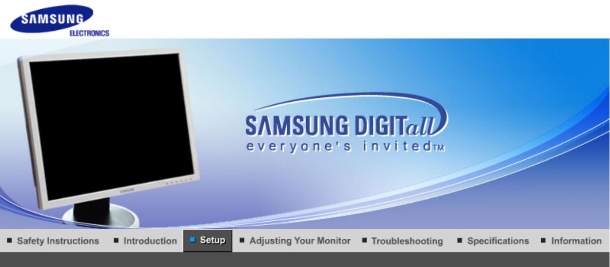 SAMSUNG ELECTRONICS SAMSUNG DIGITALL everyone's invited™ ■ Safety Instructions ■ Introduction ■ Setup ■ Adjusting Your Monitor ■ Troubleshooting ■ Specifications ■ Information