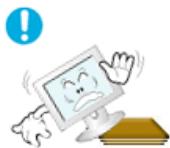 SAMSUNG SYNCMASTER 204B - Install the monitor base in a showcase or shelf so that the end of the base does not protrude from the showcase or shelf. - 1