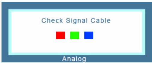 Check Signal Cable Analog