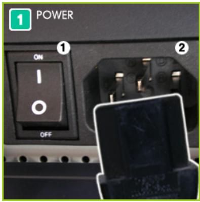 1 POWER ON OFF ① ②
