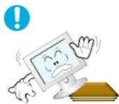 SAMSUNG SYNCMASTER 214T - Install the monitor base in a showcase or shelf so that the end of the base does not protrude from the showcase or shelf. - 1