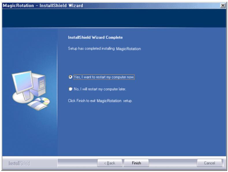 SAMSUNG SYNCMASTER 214T - Click "Finish." - 1