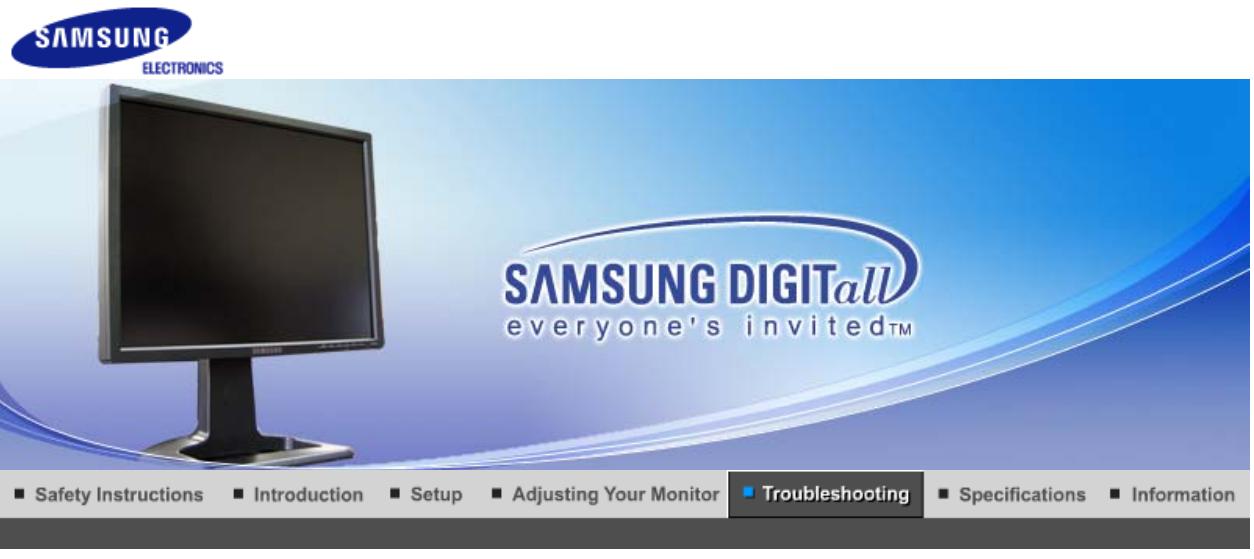 SAMSUNG SYNCMASTER 214T - Before You Call Technical Support - 1