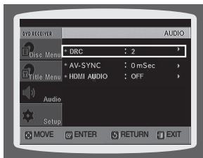 SAMSUNG HT-X810 - SETTING THE DRC (DYNAMIC RANGE COMPRESSION) - 1