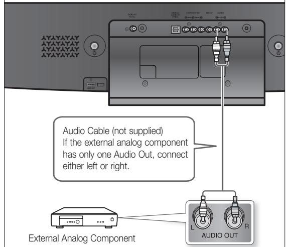 SAMSUNG HT-X810 - CONNECTING AUDIO FROM EXTERNAL COMPONENTS (CON'T) - 1
